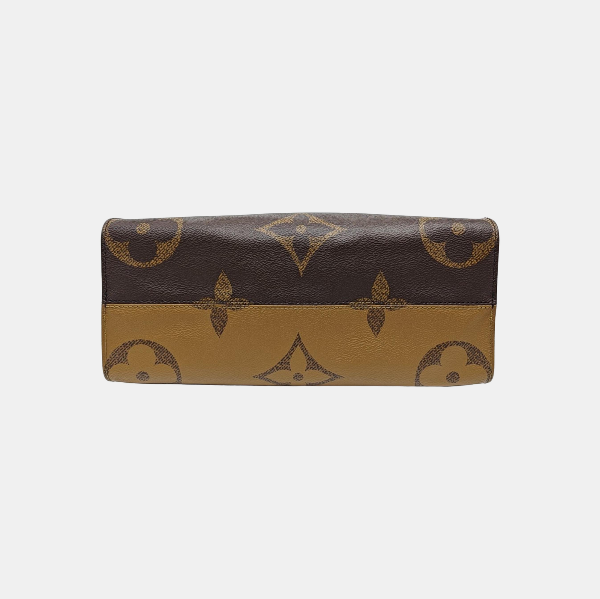 ONTHEGO MM Monogram Coated Canvas Brown