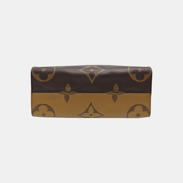 ONTHEGO MM Monogram Coated Canvas Brown