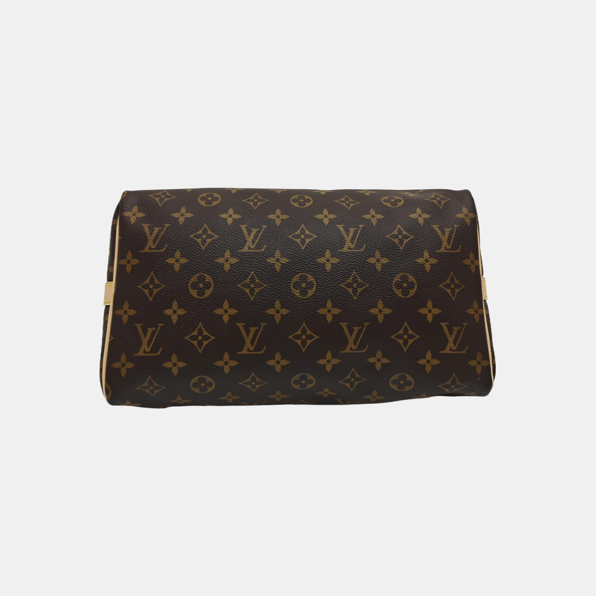 SPEEDY 30 Monogram Coated Canvas Brown