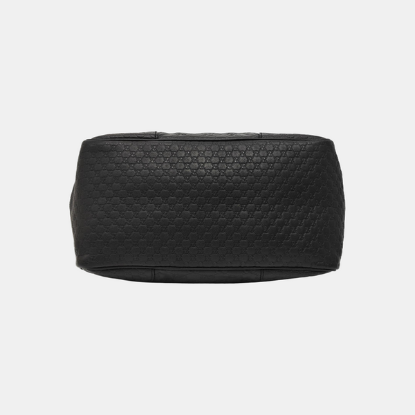 Microguccissima Monogram Calfskin Black