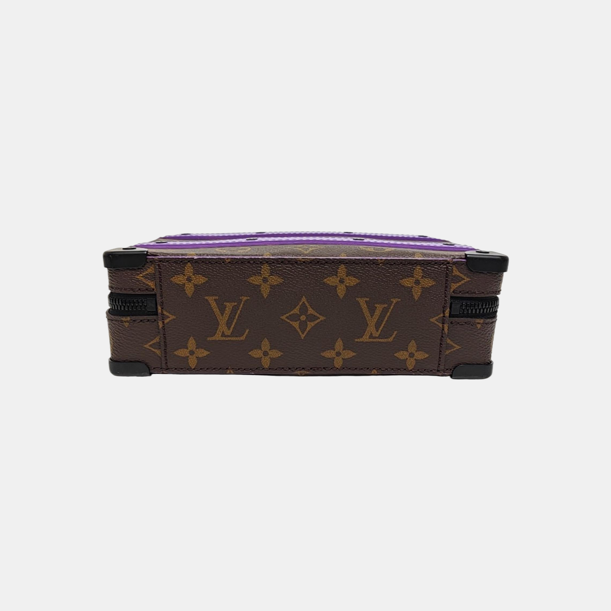 SOFT TRUNK Monogram Coated Canvas Brown