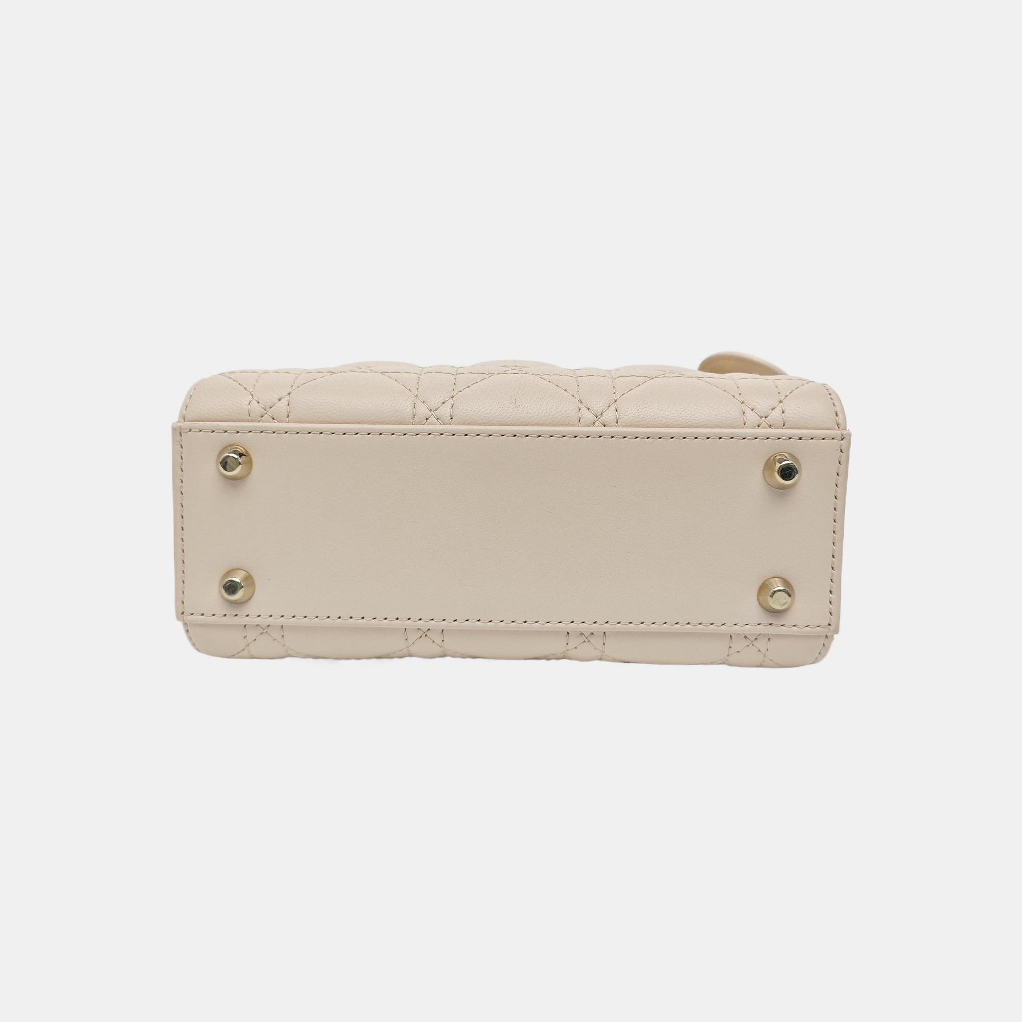 Lady Dior Mini Cannage Lambskin Pink