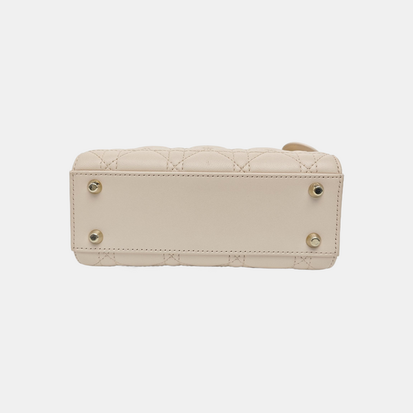 Lady Dior Mini Cannage Lambskin Pink