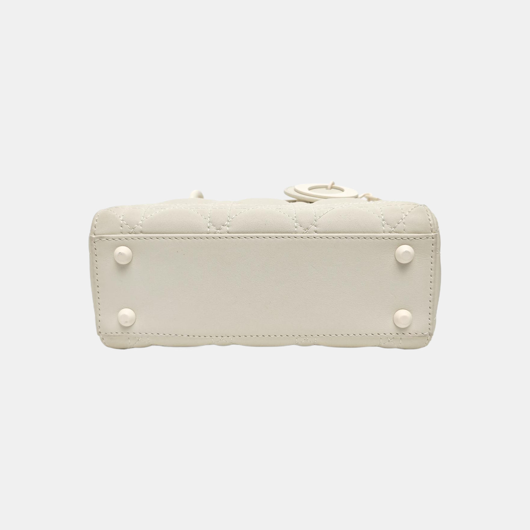 Lady Dior Mini Cannage Lambskin White