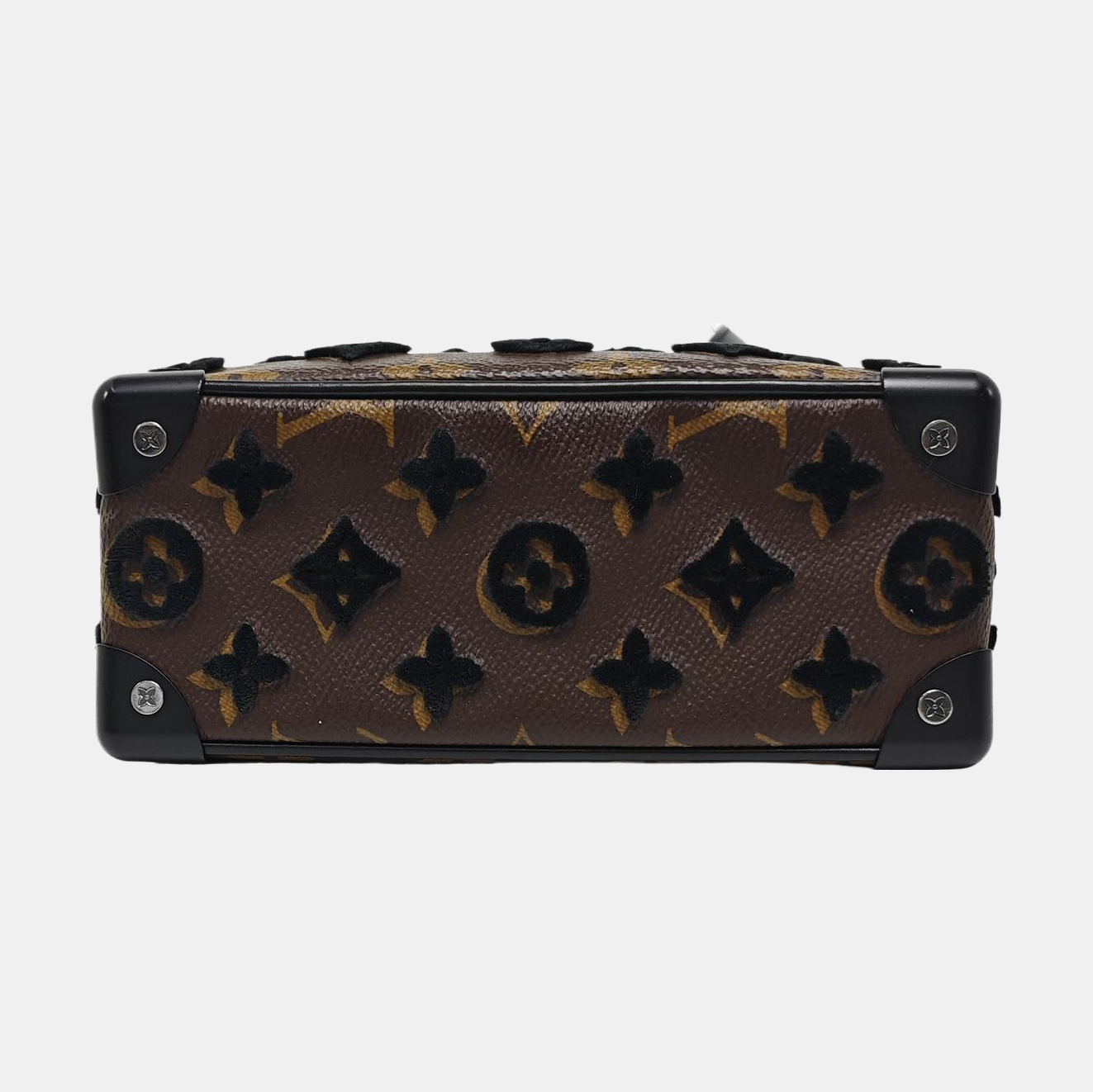 SOFT TRUNK Mini Monogram Coated Canvas Brown