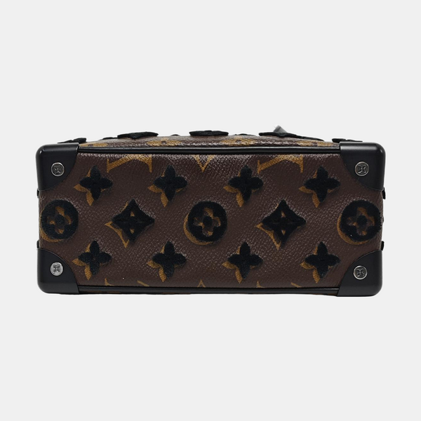 SOFT TRUNK Mini Monogram Coated Canvas Brown