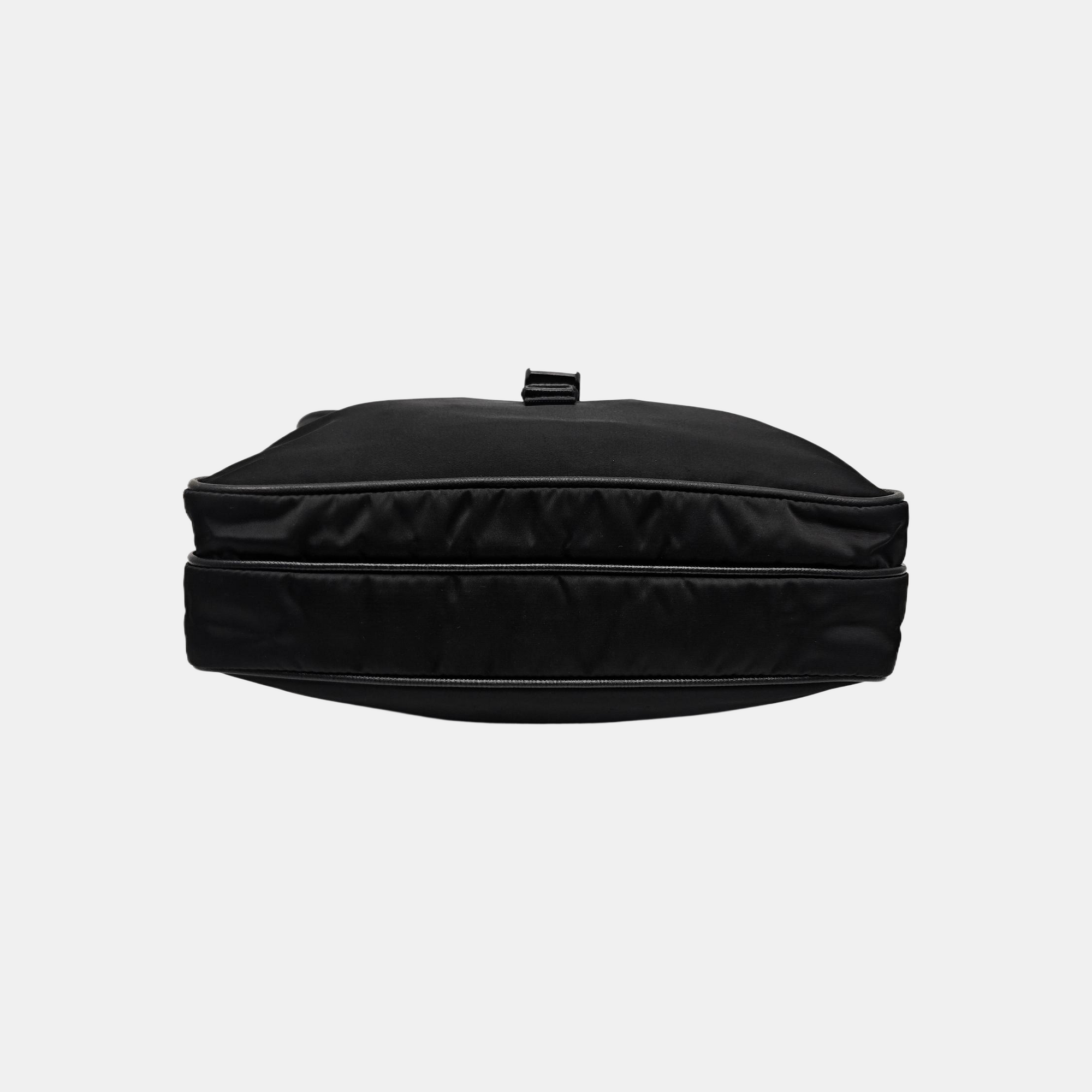 Nylon Shoulder Bag Black
