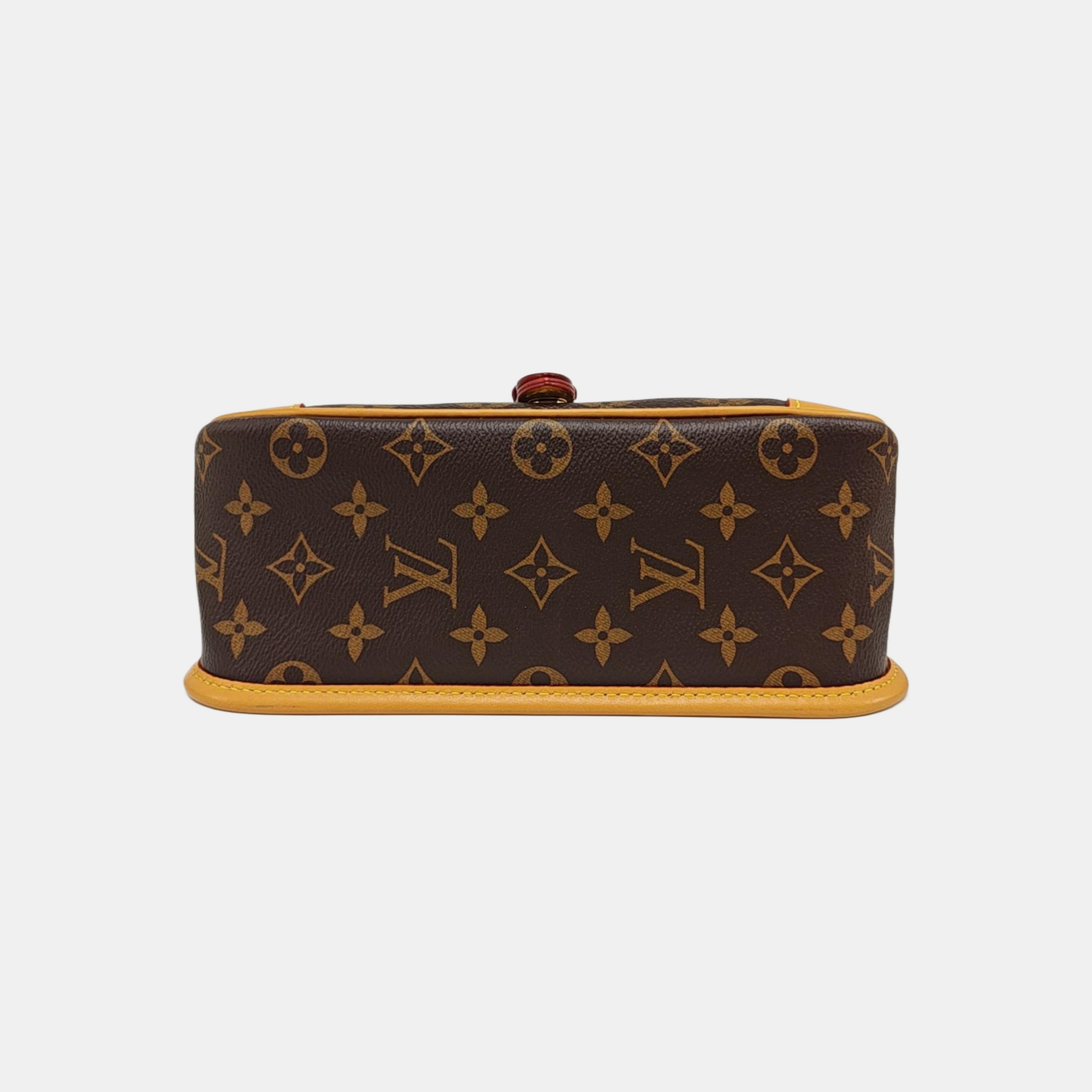 DIANE Monogram Coated Canvas Brown