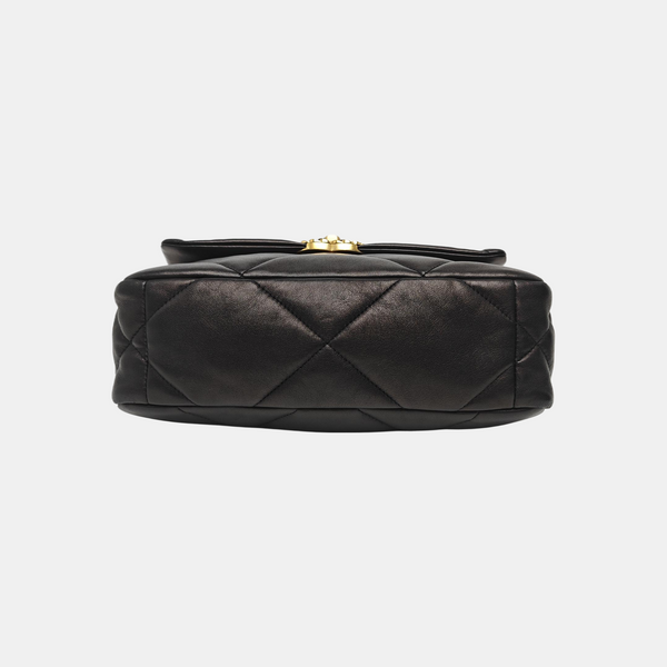 CHANEL 19 Small Quilted Lambskin Black