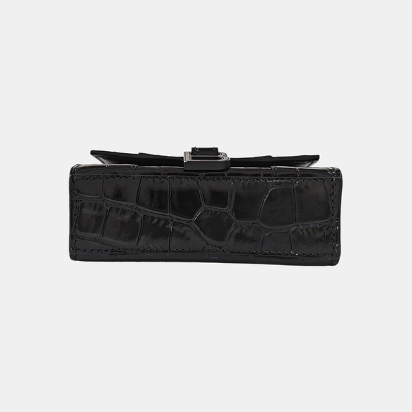 Hourglass Mini Calfskin Black