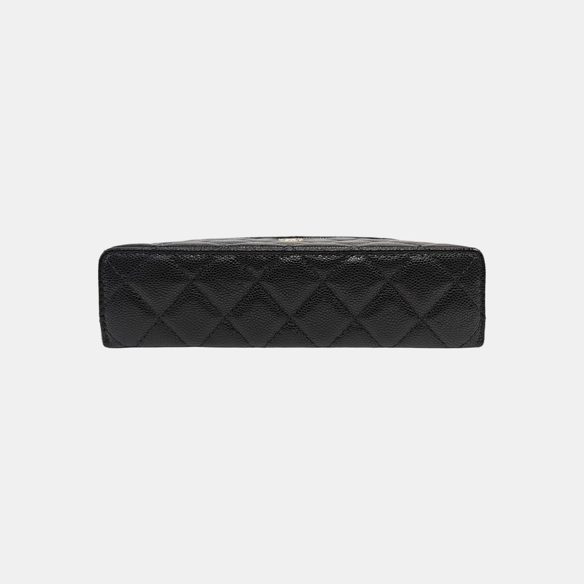 Quilted Grained Calfskin Black