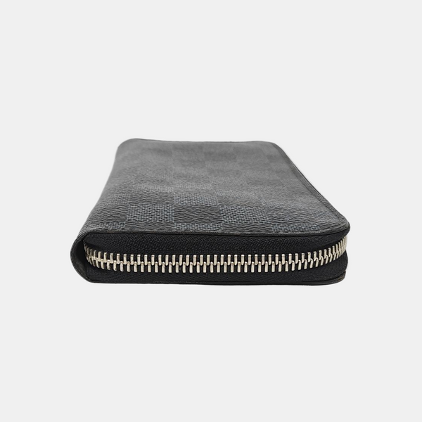 ZIPPY Damier Graphite Coated Canvas Gray Wallet