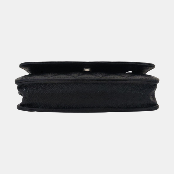WOC Quilted Grained Calfskin Black
