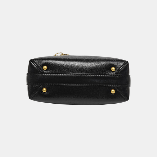 Quilted Lambskin Shoulder Bag Mini Black