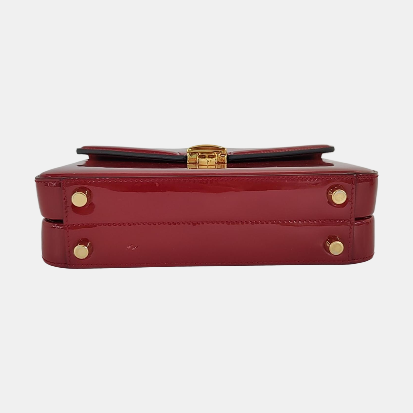 Authenticated pre-owned  Sylvie 1969 Mini Patent Leather Red - Shoulder Bag at Looply