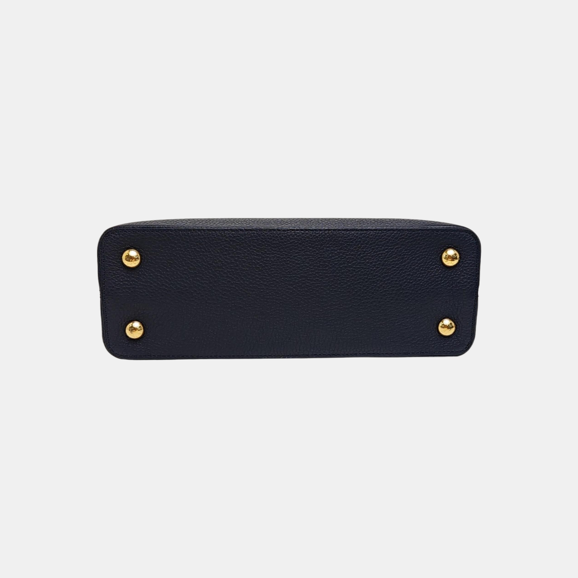CAPUCINES MM Calfskin Blue