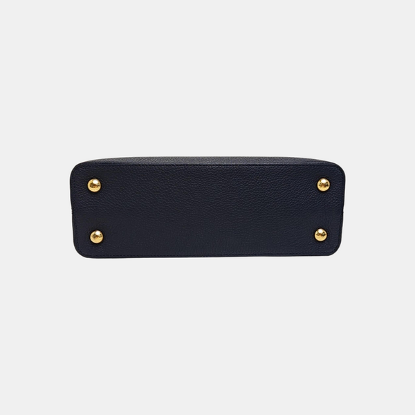 CAPUCINES MM Calfskin Blue
