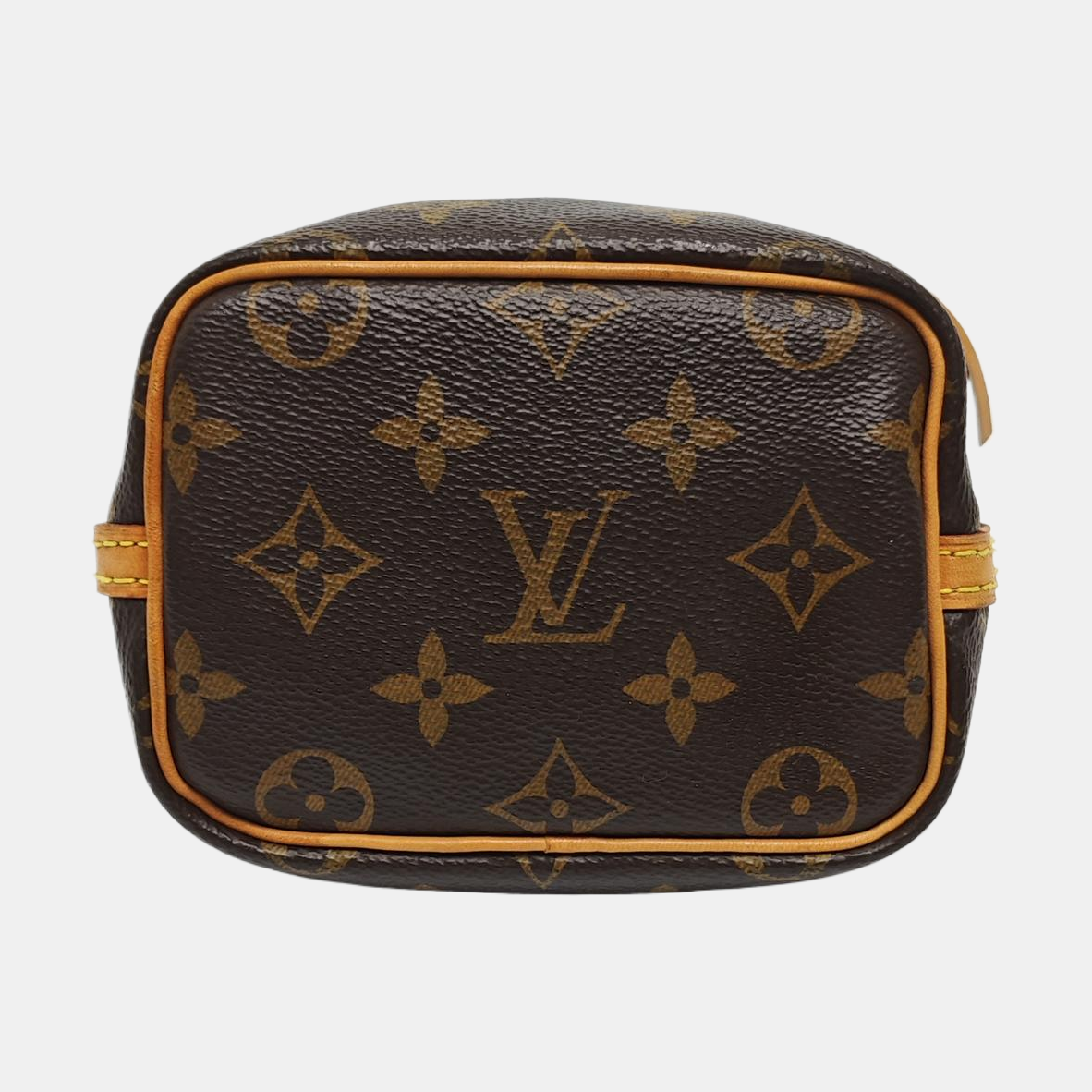 Authenticated pre-owned  NÉONOÉ Nano Monogram Coated Canvas Brown - Bucket Bag at Looply