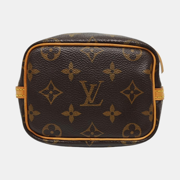 Authenticated pre-owned  NÉONOÉ Nano Monogram Coated Canvas Brown - Bucket Bag at Looply