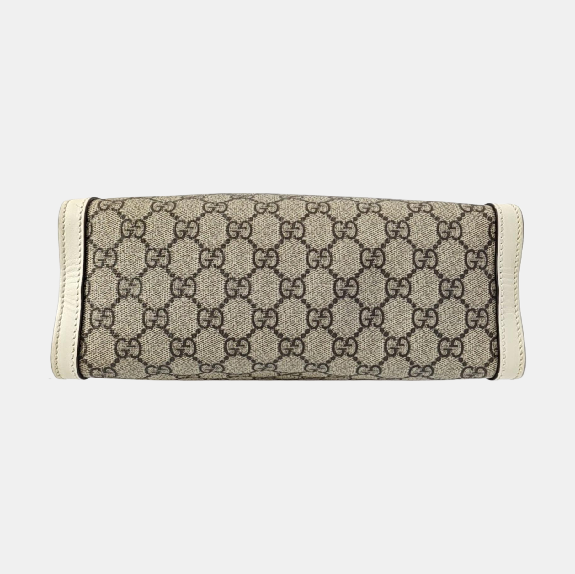 Padlock Small Monogram Coated Canvas Beige