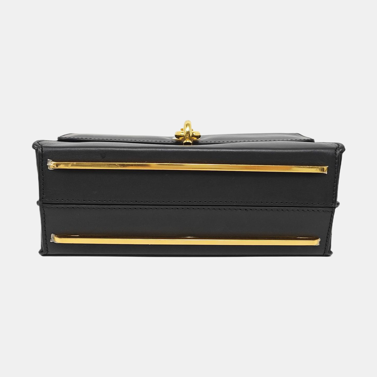 Padlock Work Calfskin Black
