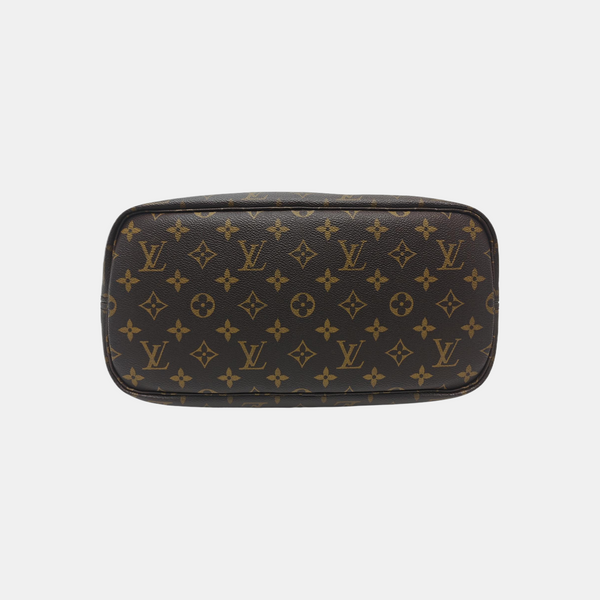 NEVERFULL MM Monogram Coated Canvas Brown