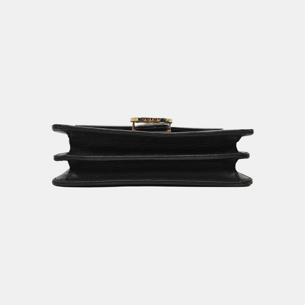 Interlocking G Small Calfskin Black