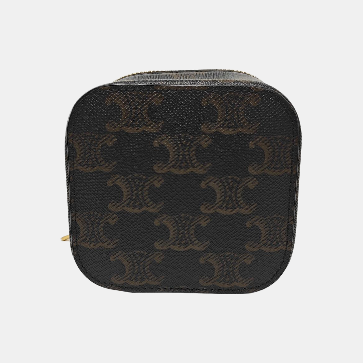Coated Canvas Shoulder Bag Black