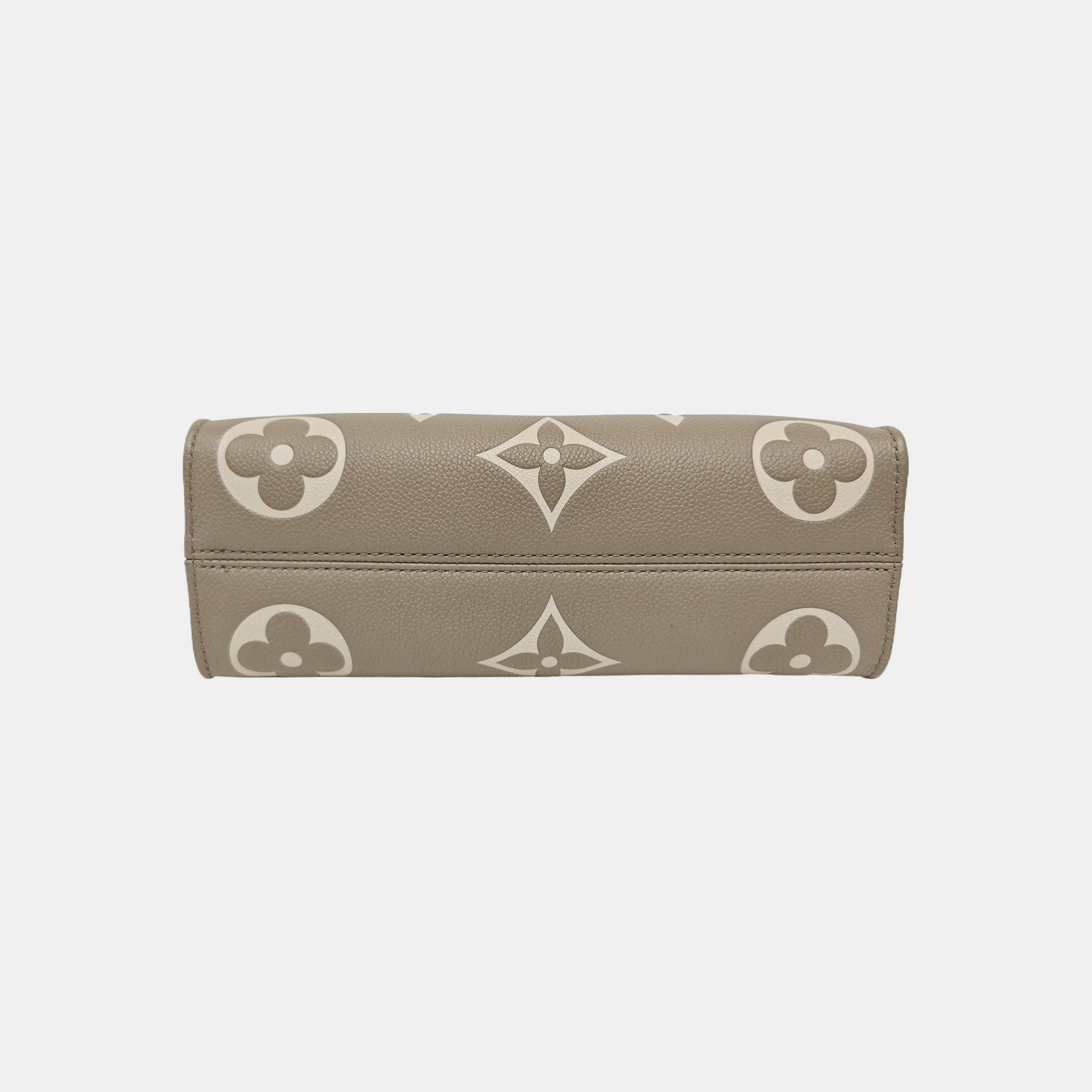 ONTHEGO EAST WEST PM Monogram Calfskin Gray