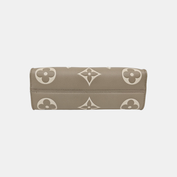 ONTHEGO EAST WEST PM Monogram Calfskin Gray