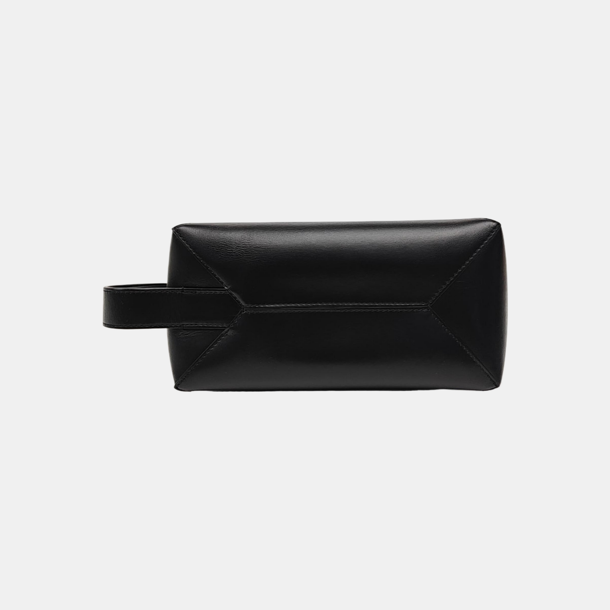 Puzzle Fold Small Quilted Calfskin Black