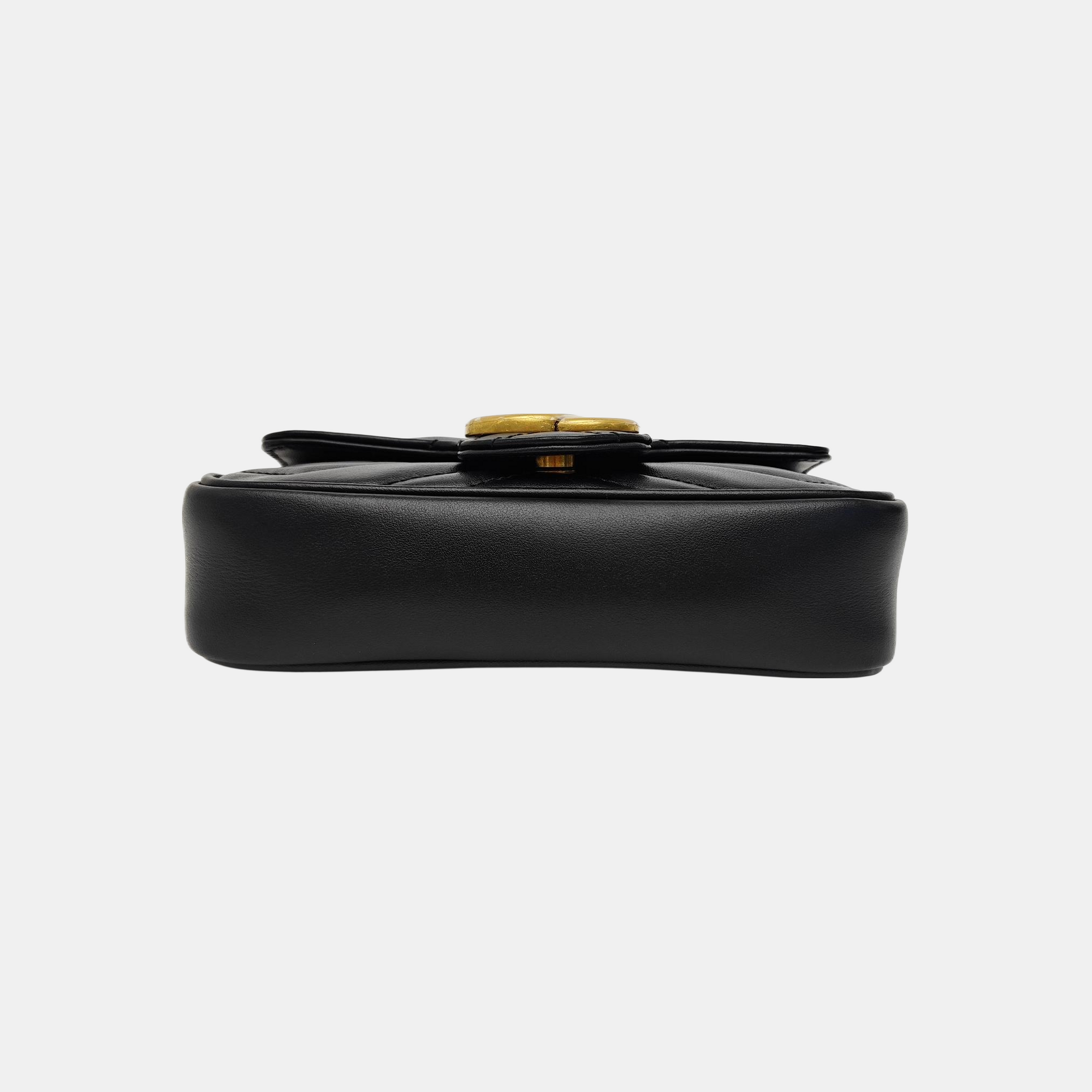 GG Marmont Mini Quilted Calfskin Black