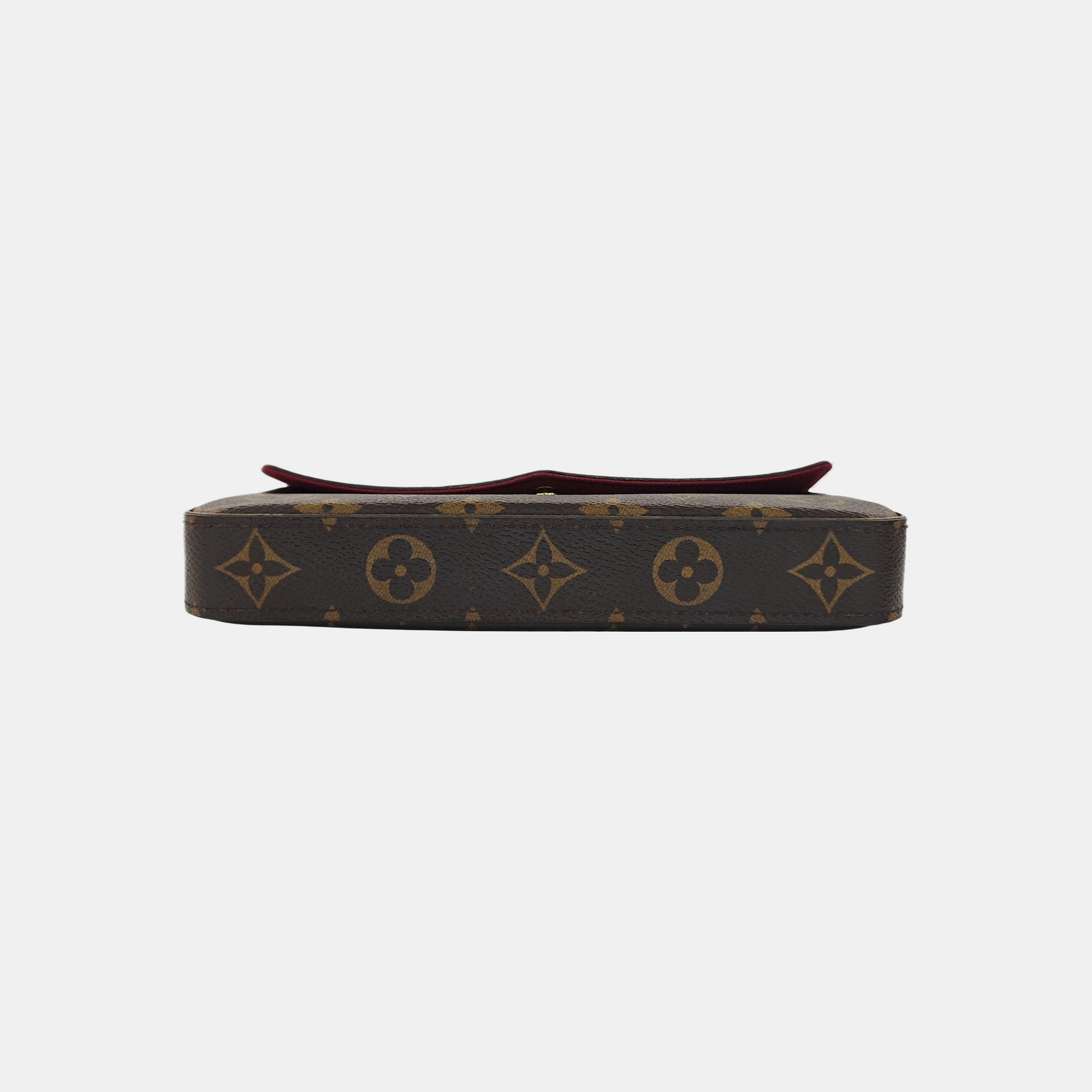 FÉLICIE Monogram Coated Canvas Brown