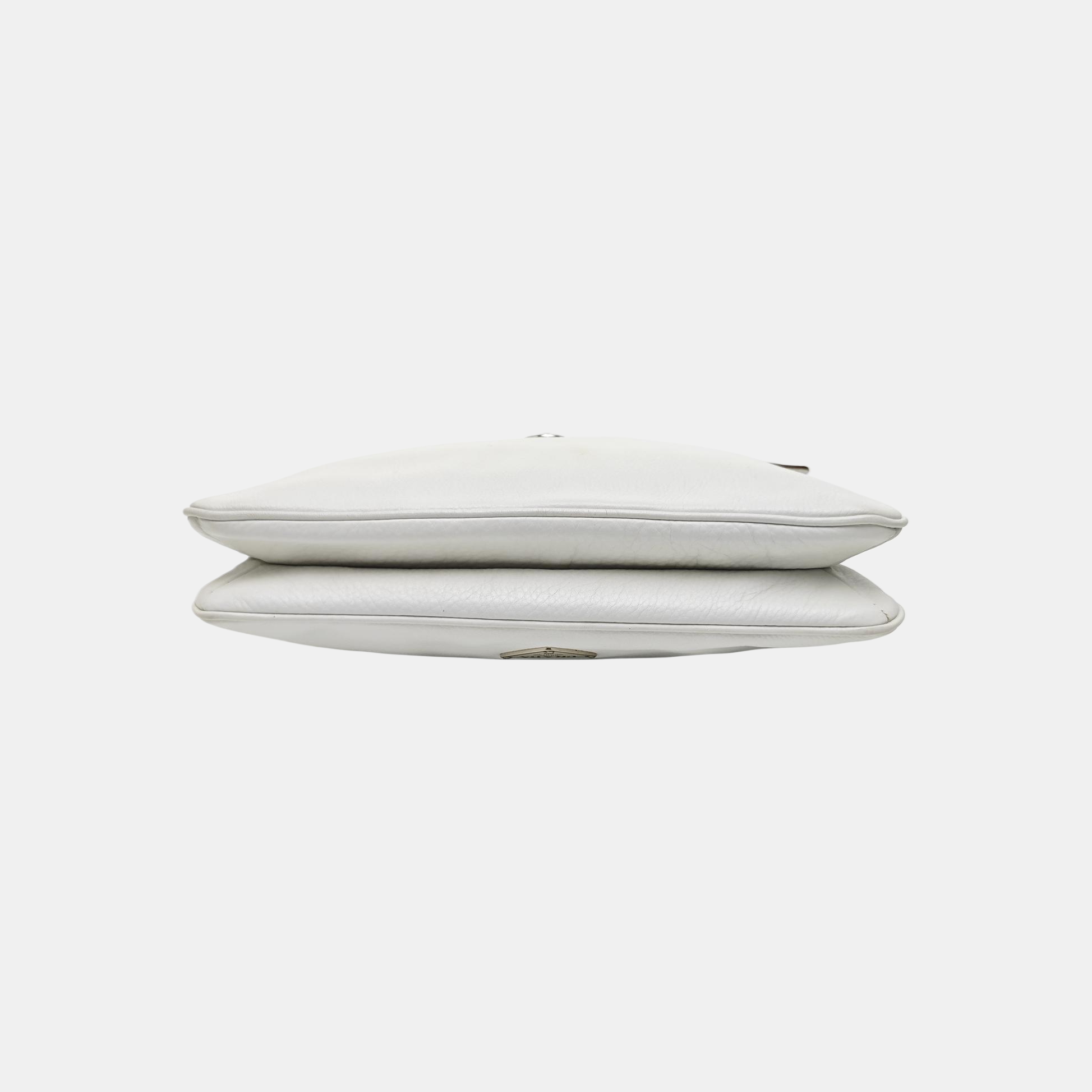 Calfskin Shoulder Bag White