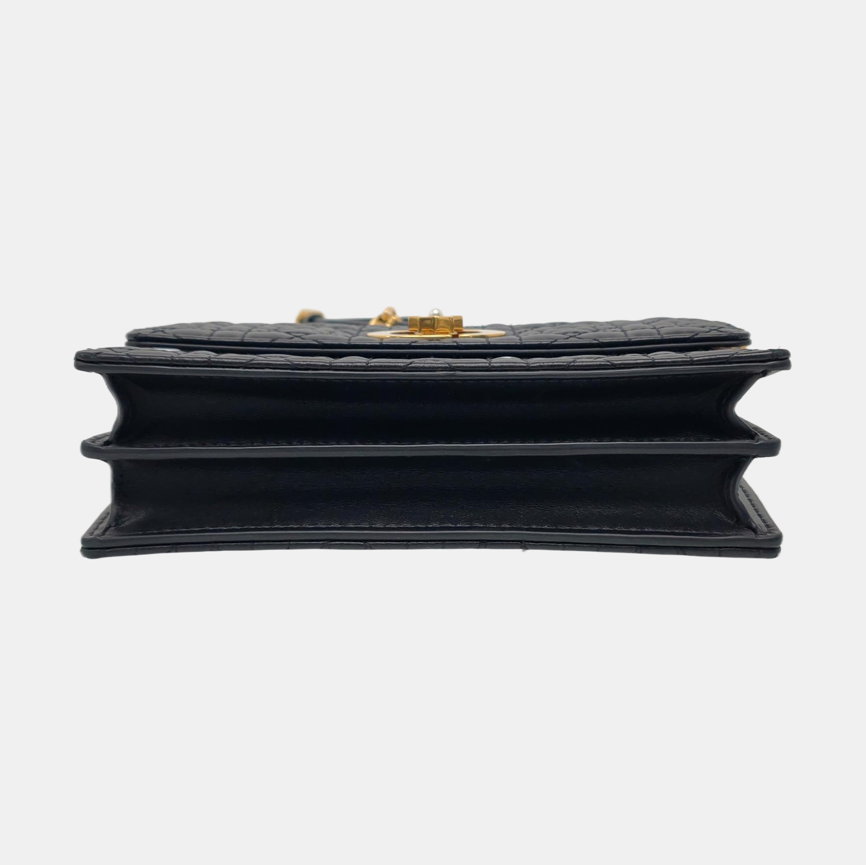 Miss Caro Mini Cannage Lambskin Black