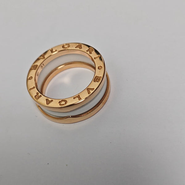 B.ZERO1 18k Rose Gold Ring EU 51