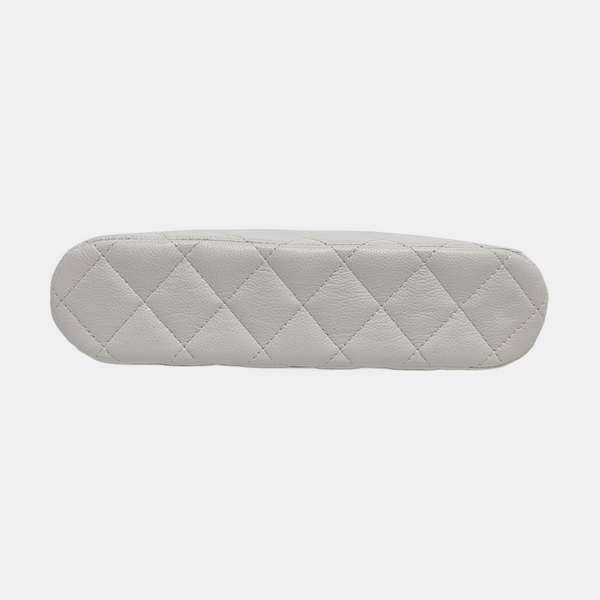 Quilted Grained Calfskin White