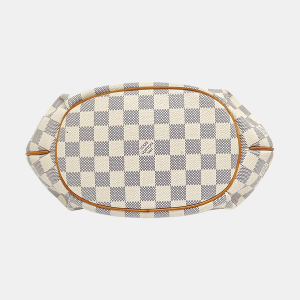 RIVIERA PM Damier Azur Coated Canvas White
