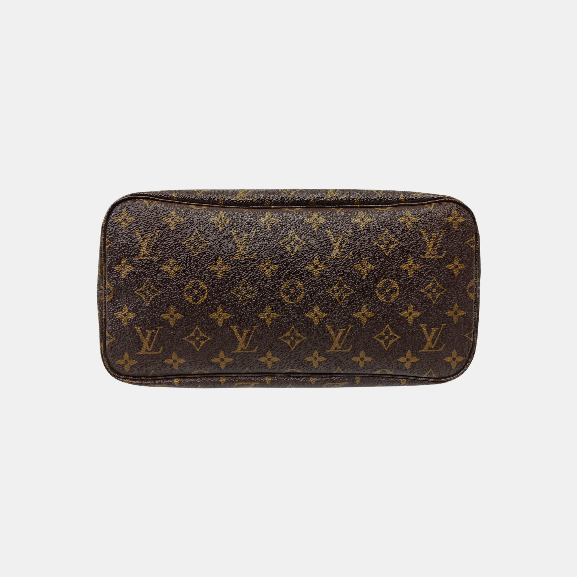 NEVERFULL MM Monogram Coated Canvas Brown