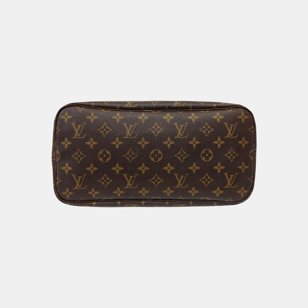 NEVERFULL MM Monogram Coated Canvas Brown