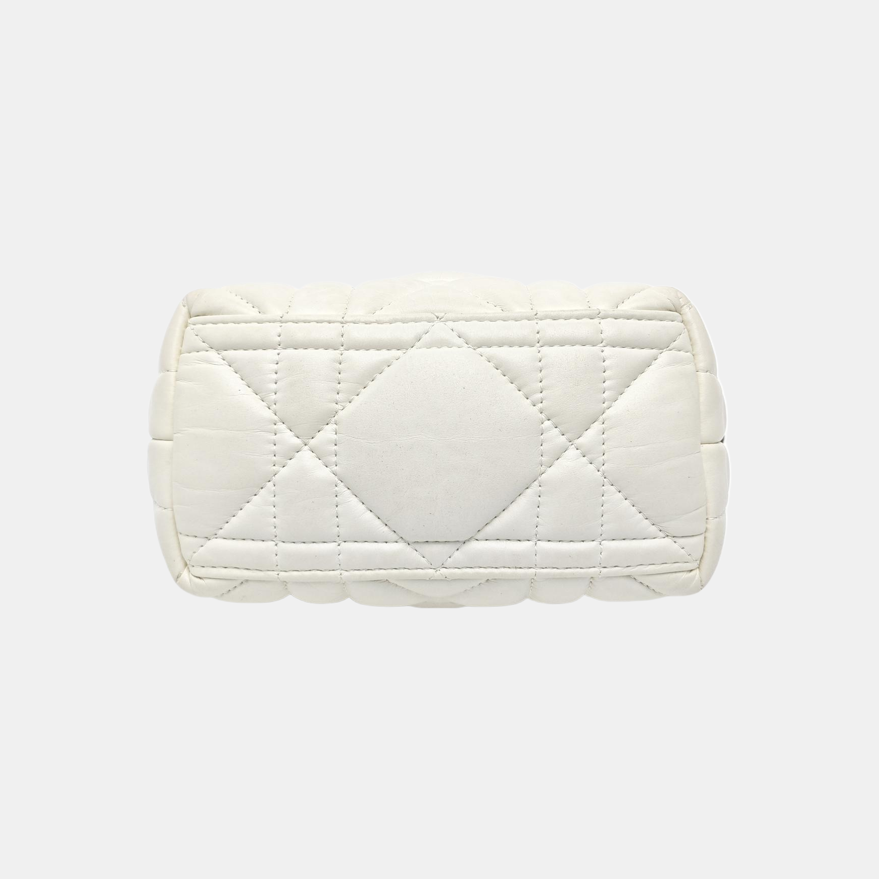 Diortravel Nomad Small Cannage Calfskin White