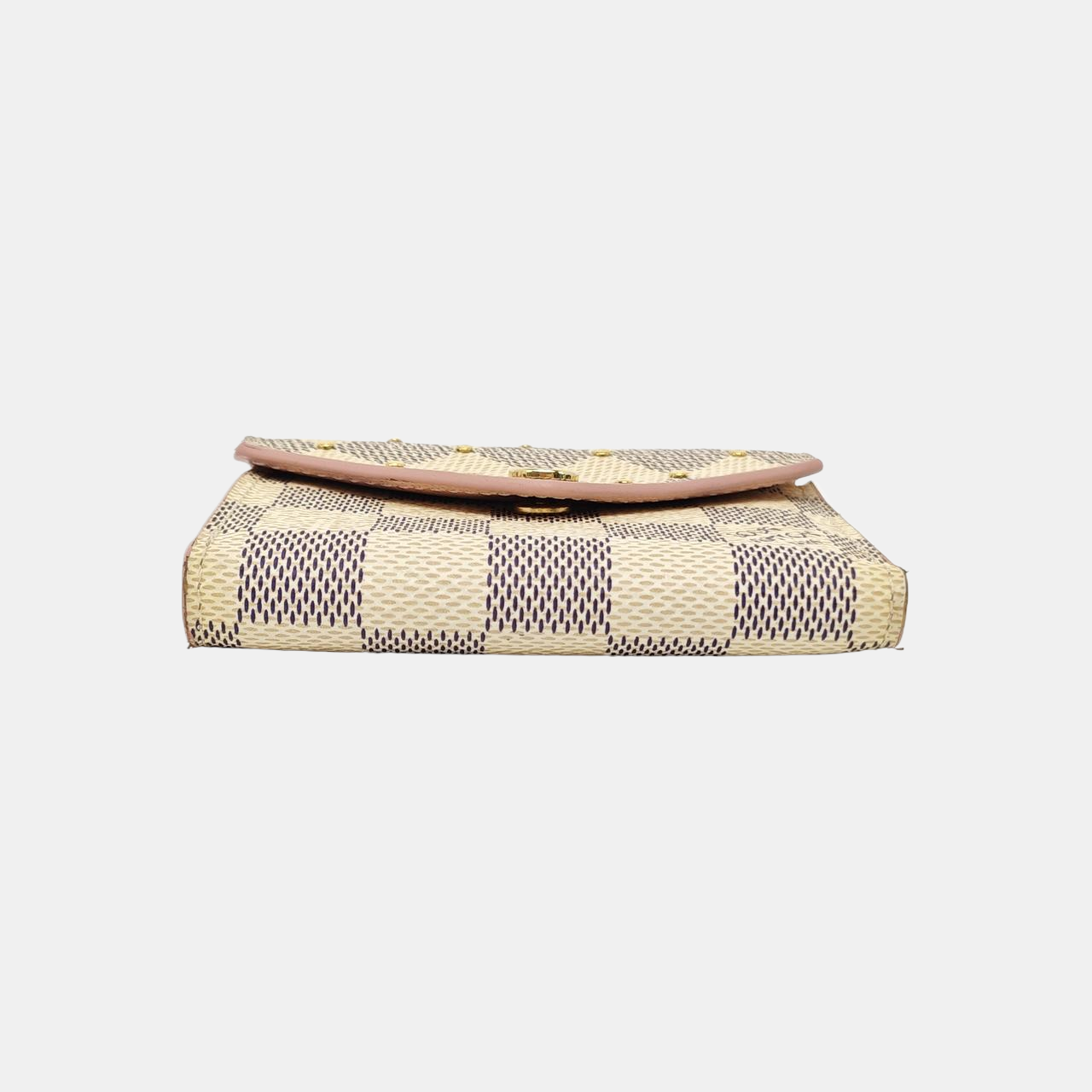 ZOE Damier Azur Coated Canvas White Wallet