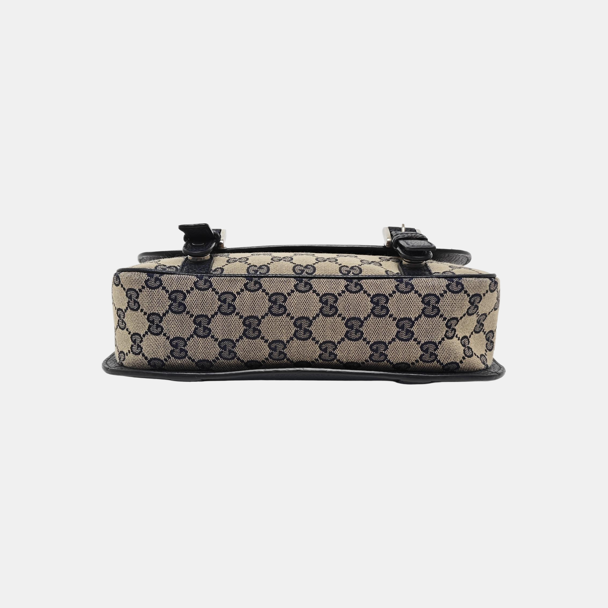 Monogram Canvas Shoulder Bag Beige