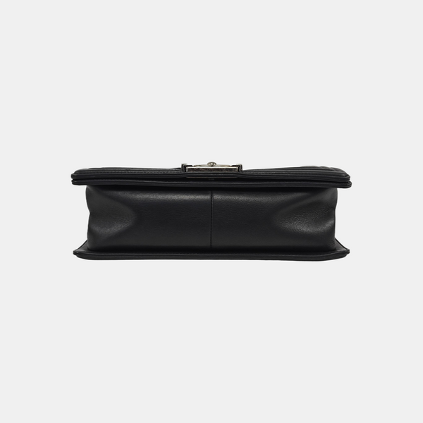 BOY CHANEL Quilted Calfskin Black