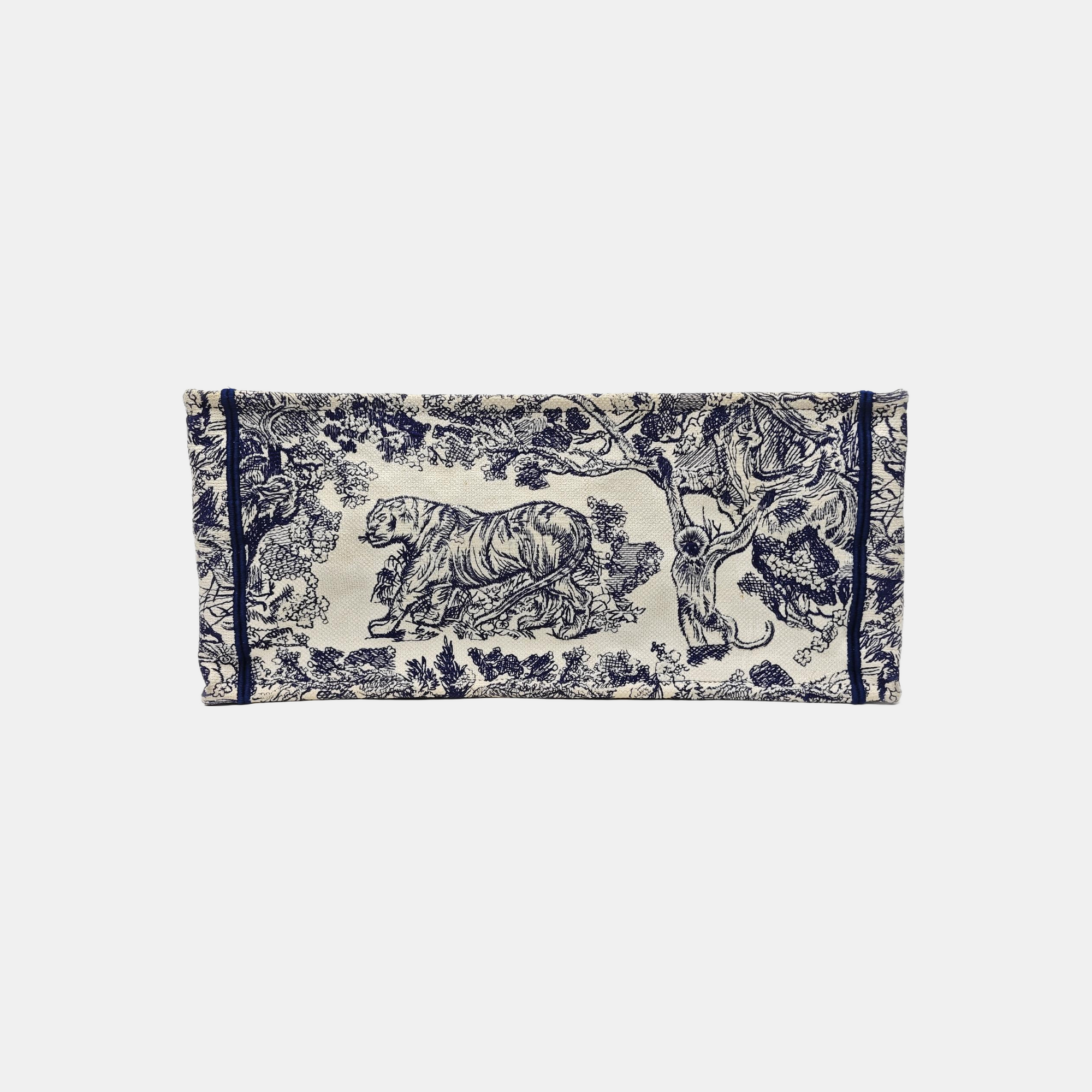 Book Tote Large Fabric Blue