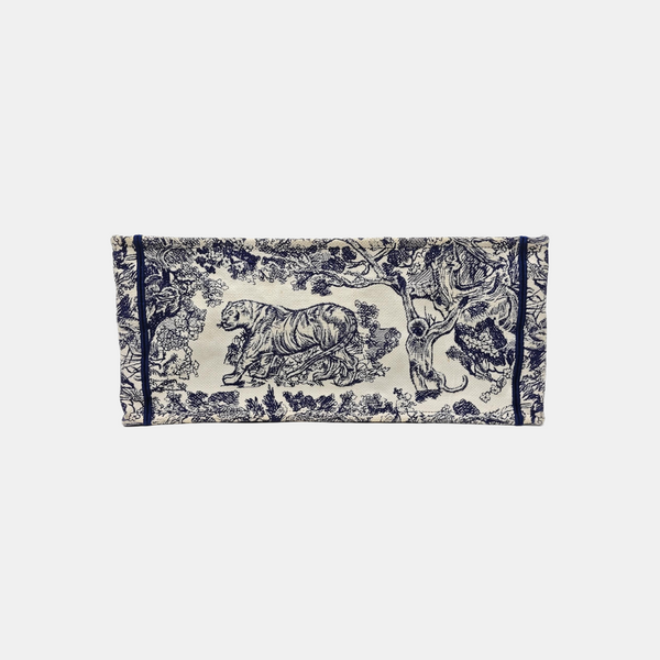 Book Tote Large Fabric Blue