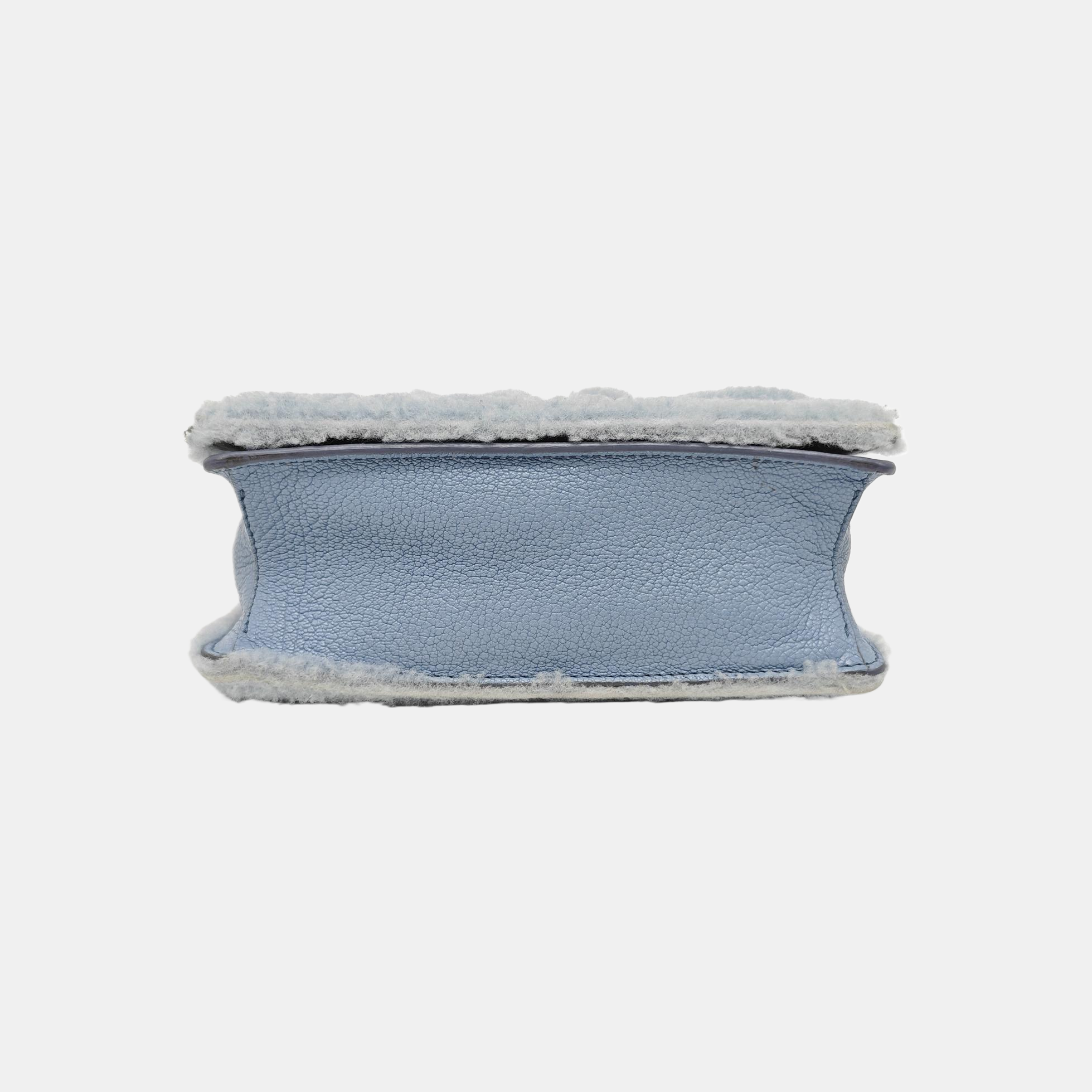 Fabric Shoulder Bag Blue