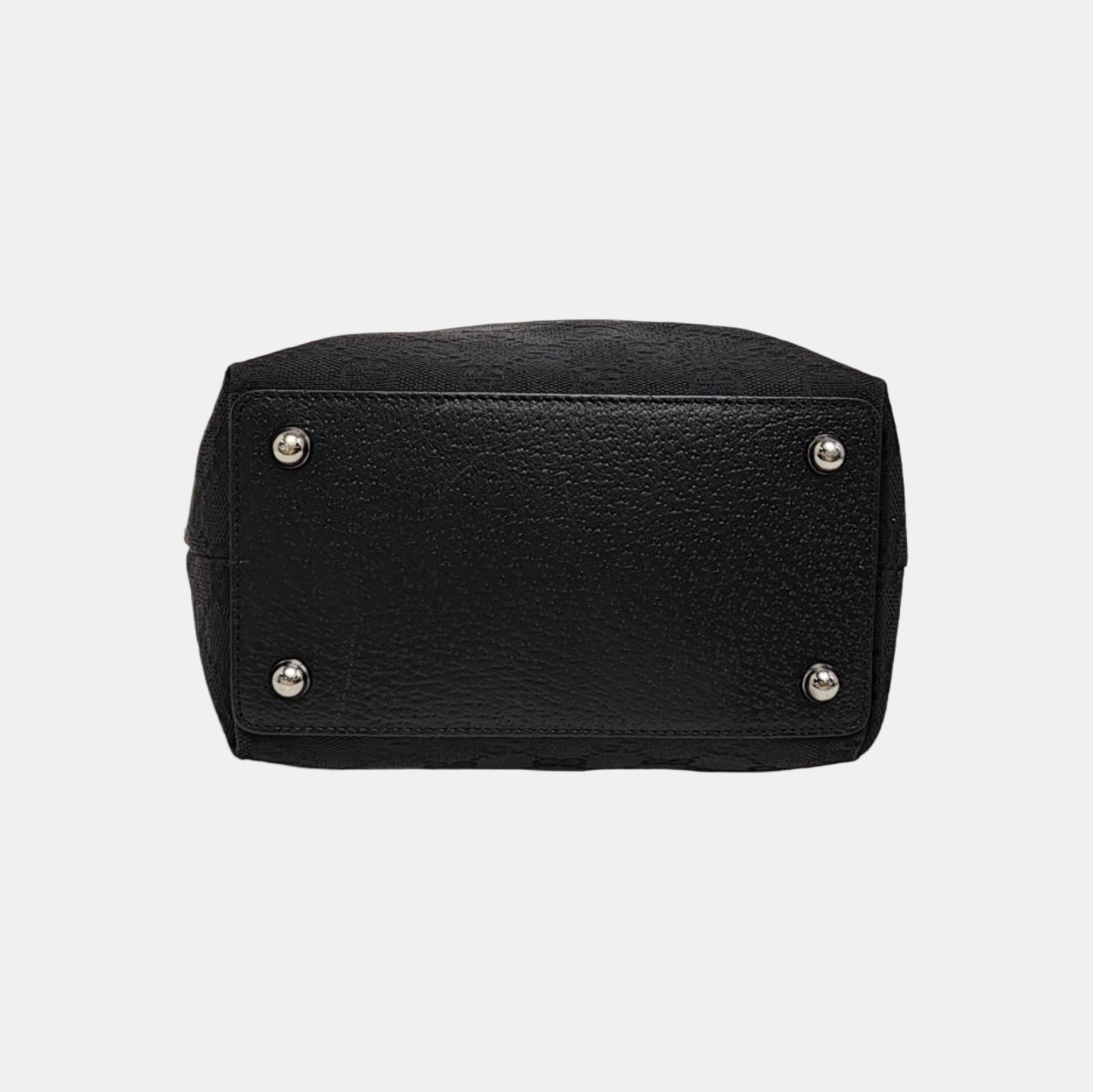 Full Moon Monogram Coated Canvas Black