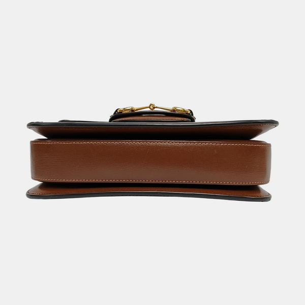 Horsebit 1955 Medium Monogram Coated Canvas Beige