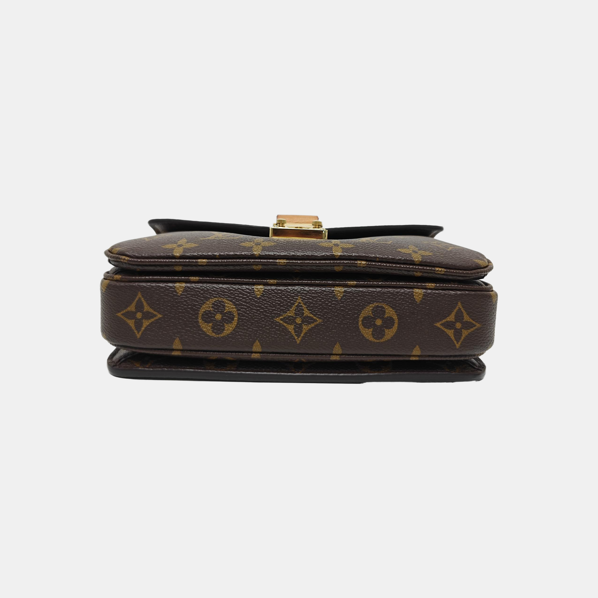 MÉTIS EAST WEST Monogram Coated Canvas Brown